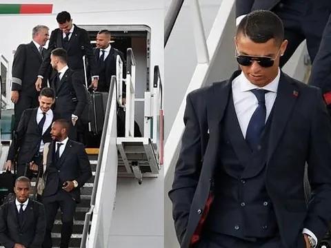 Ronaldo dẫn đầu đoàn quân Bồ Đào Nha đã có mặt ở Nga