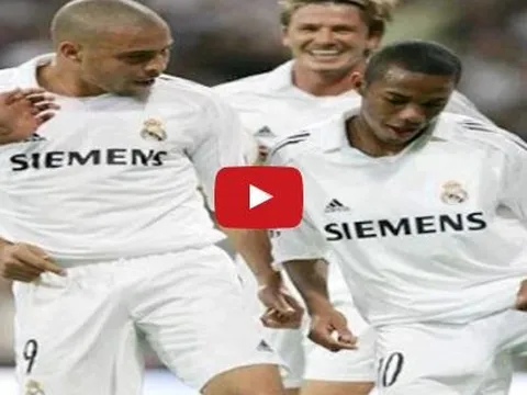 Ronaldo, Robinho và Julio Baptista nhảy cực chất sau khi ghi bàn