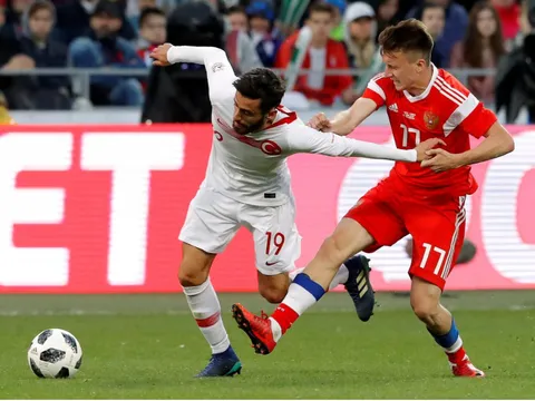Giao hữu tiền World Cup 2018: Nga 1-1 Thổ Nhĩ Kỳ - Chủ nhà lại không thắng