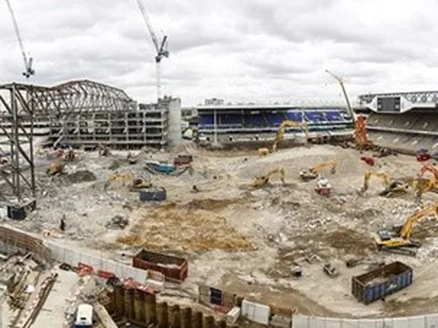 Sân White Hart Lane mới dần thành hình, quyết so kè với Emirates