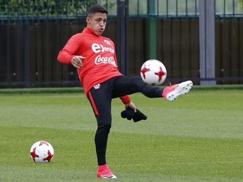 Sanchez chăm chỉ luyện tập trước thềm Confeds Cup