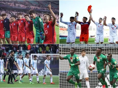 Sau lượt đấu thứ hai vòng bảng World Cup U20: Việt Nam ngang hàng Đức, Bồ Đào Nha, hơn cả Argentina