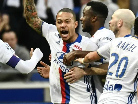 Sau vòng 32 Ligue 1: Depay có 4 kiến tạo giúp Lyon vượt mặt Marseille