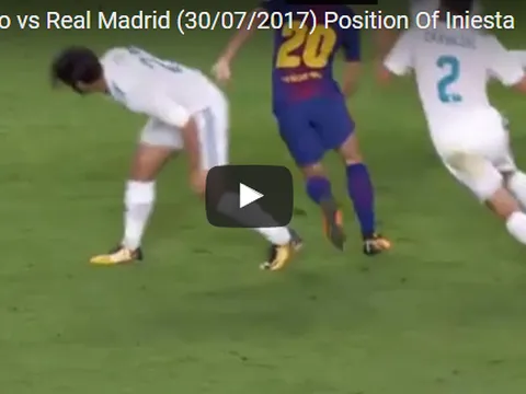 Sergi Roberto đá thay vai trò Iniesta trong trận gặp Real
