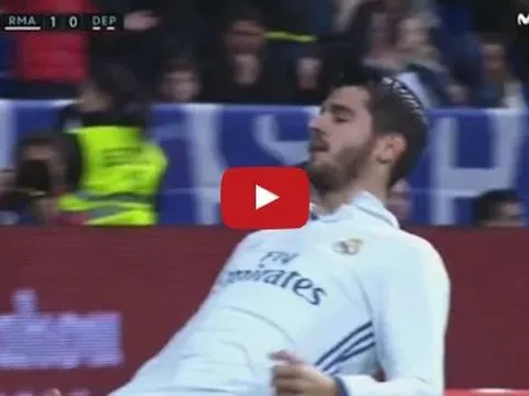 Siêu phẩm của Alvaro Morata vào lưới Deportivo La Coruna