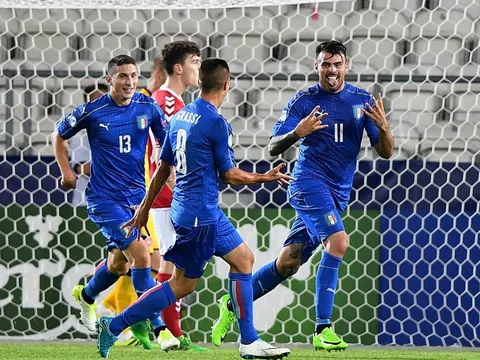 Siêu phẩm "xe đạp chổng ngược" của Pellegrini vào lưới U21 Đan Mạch