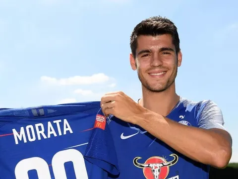 Sợ lời nguyền số 9, Morata đổi số áo lạ