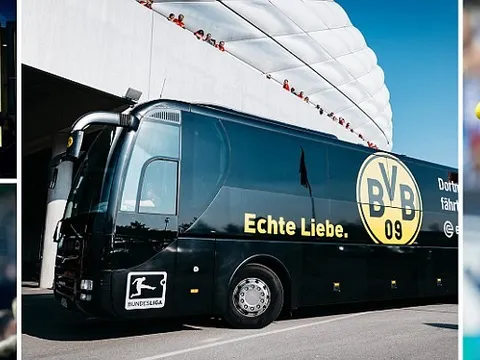 SỐC: Xe bus phát nổ, trận Dortmund - Monaco bị hủy