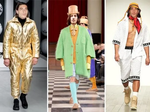 Ngất ngây với khoảnh khắc cầu thủ lấn sân sang sàn catwalk