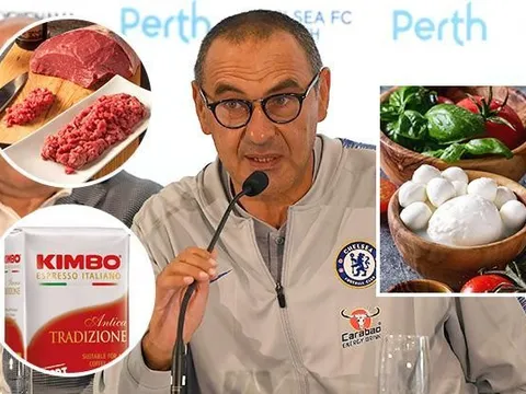Sarri ở Anh nhưng bao tử vẫn hướng về đất Ý