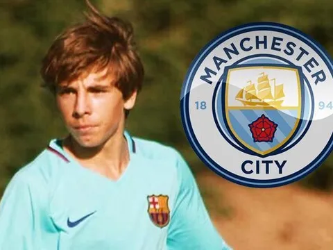 Tài năng trẻ dứt áo rời Barca, gia nhập Man City