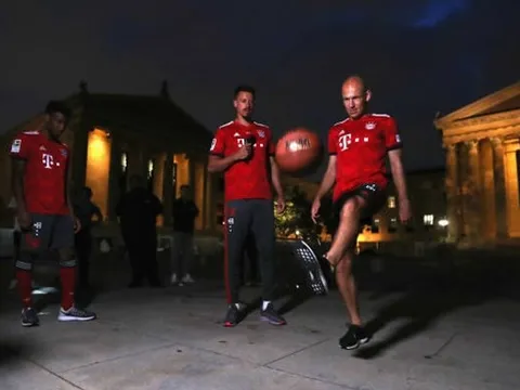 Tâng bóng rổ, bầu dục, tennis, thú vui của Robben, Coman, Wagner?