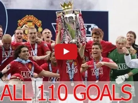 Tất cả 110 bàn thắng của Manchester United mùa 2007/08