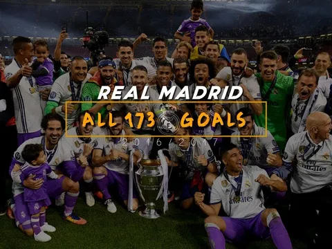 Tất cả 173 bàn thắng của Real Madrid mùa 2016/17