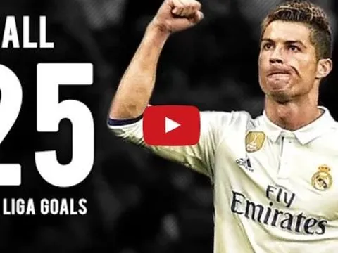 Tất cả 25 bàn thắng của Cristiano Ronaldo tại La Liga mùa 2016/17