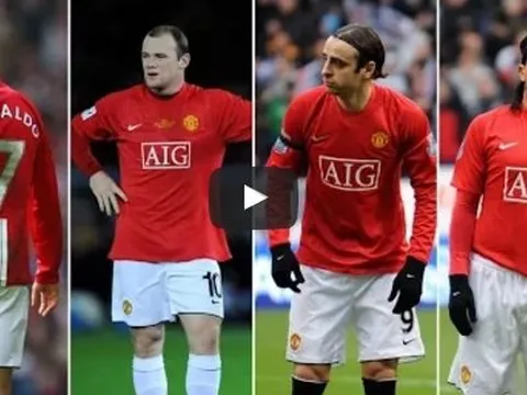 Tất cả 74 bàn thắng của bộ tứ Rooney - Rooney - Tevez - Berbatov mùa 2008/09