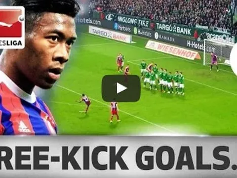 Tất cả các bàn thắng đá phạt của David Alaba cho Bayern Munich