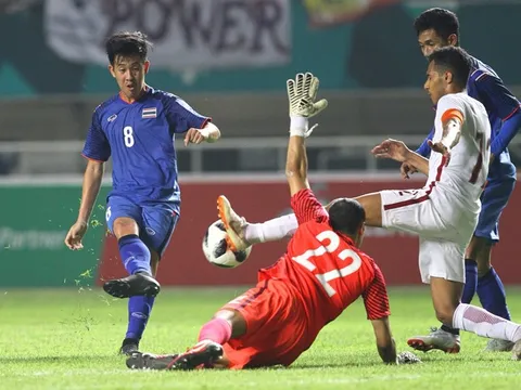 Olympic Thái Lan thoát hiểm nhờ bàn thắng ở phút 90+1