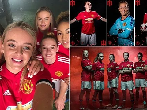 Thâu nạp hàng từ Liverpool & Man City, Man Utd trình làng đội nữ xinh đẹp