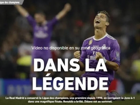 'Thế giới lại dưới chân Ronaldo và Real Madrid'