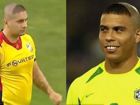 "Ronaldo béo" tái xuất trên sân cỏ với kiểu tóc huyền thoại?