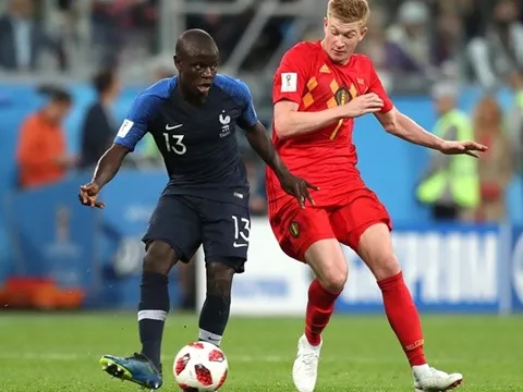 N'Golo Kante "cân" cả De Bruyne và Hazard giúp Pháp đánh bại Bỉ