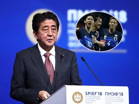 Thủ tướng Shinzo Abe "mơ mộng" trước thềm World Cup 2018