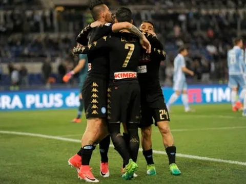 Thua tới 3 bàn trước Napoli, top 3 đã xa tầm với của Lazio