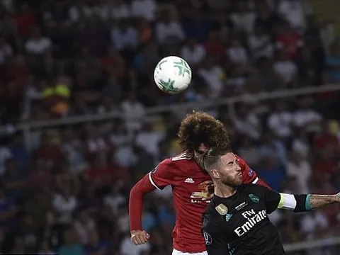 Tình huống va chạm nảy lửa giữa Ramos và Fellaini