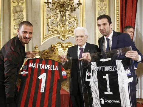 Tổng thống Italia tiếp đón Juventus và Milan ngay tại Rome