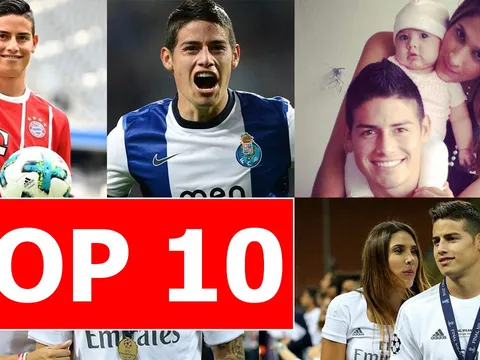 Top 10 bí mật thú vị về James Rodriguez
