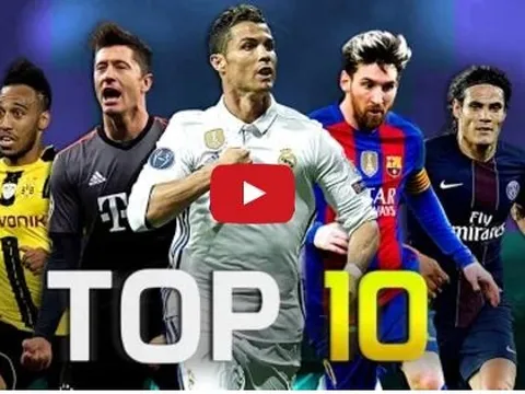 Top 10 cỗ máy săn bàn mùa 2016/17