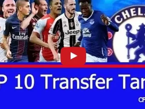 Top 10 mục tiêu của Chelsea trong mùa Hè 2017