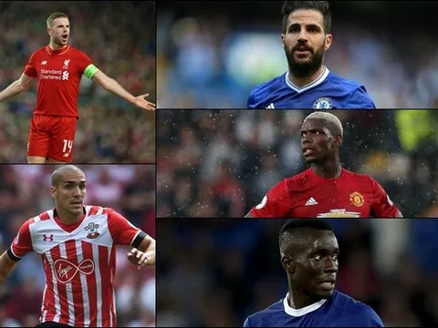 Top 10 tiền vệ trung tâm xuất sắc nhất của NHA mùa 2016/17 (Phần 1): Pogba có xứng đáng?