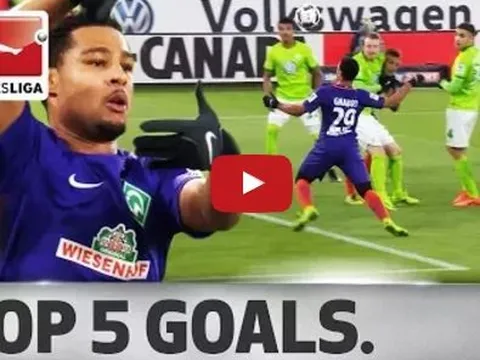 Top 5 bàn thắng siêu đẹp của Serge Gnabry