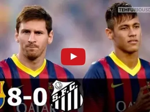 Trận cầu đáng nhớ: Barcelona 8-0 Santos (2013/14)