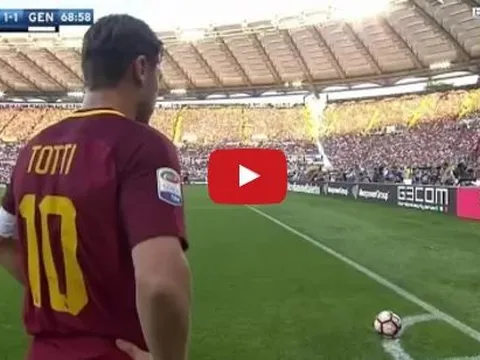 Trận đấu cuối cùng của Francesco Totti cho AS Roma
