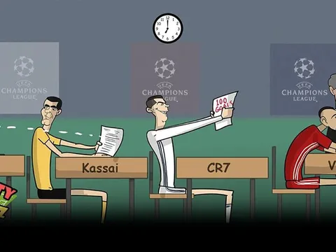 Biếm họa thí sinh Zidane thông minh, học giỏi, còn được nhắc bài