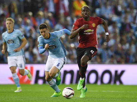 Trở lại sau chấn thương, Pogba "cày nát" hàng tiền vệ Celta Vigo