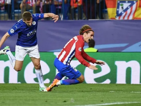 Trọng tài nặng tay, Leicester thất thủ trên chấm 11m trước Atletico
