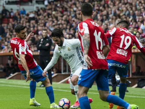 TRỰC TIẾP Sporting Gijon 2-3 Real Madrid: Isco! Isco! Isco! (KT)