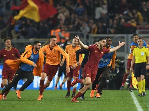Trước đêm qua, bao nhiêu đội từng ngược dòng điên rồ như Roma?