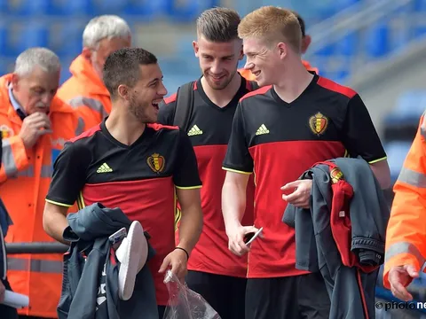 Tuyển Bỉ gặp khó với cặp đôi Hazard và De Bruyne