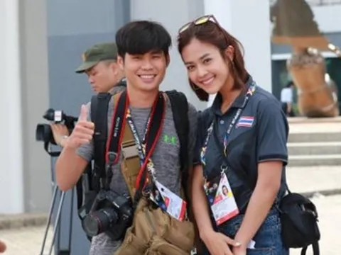 Nữ phóng viên Thái làm 'chao đảo' SEA Games 29