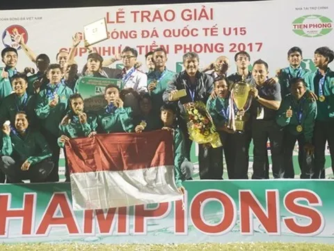 U15 Việt Nam ngậm ngùi nhìn U15 Indonesia vô địch giải U15 Quốc tế
