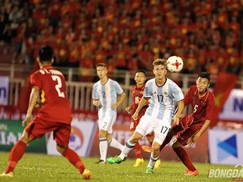Đức Chinh nổ súng, U20 Việt Nam vẫn thua đậm U20 Argentina