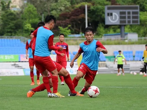 U20 Việt Nam tập nhẹ chuẩn bị cho trận đấu gặp U20 Vanuatu