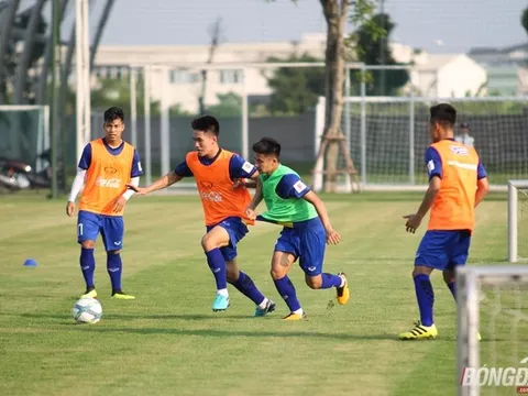 Thiếu quân, U23 Việt Nam tổ chức đá đấu tập
