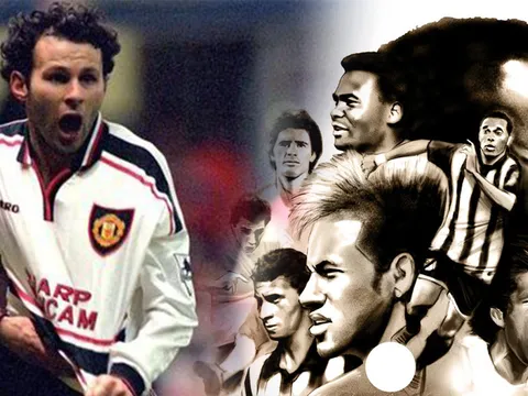Vào ngày này |14.4| Bàn thắng kinh điển của Giggs trong sinh nhật 105 tuổi CLB Santos