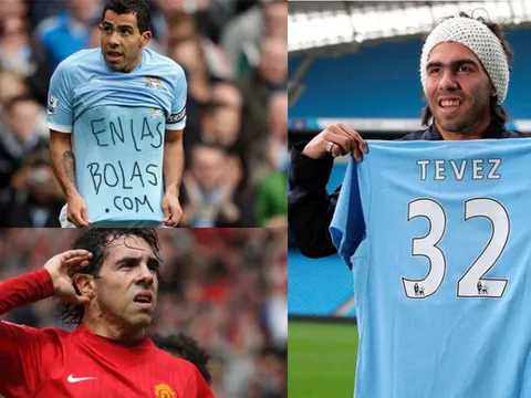 Vào ngày này |14.7| Từ chối MU, Tevez gia nhập Man City